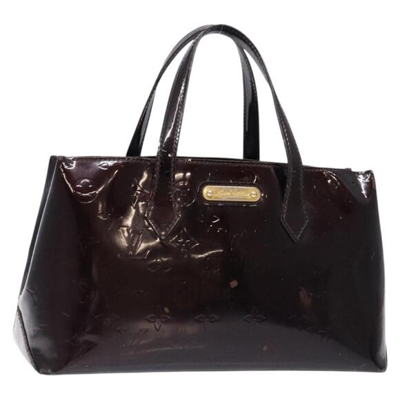 LOUIS VUITTON Monogram Vernis Wilshire PM Hand Bag Amarante M93641 - Picture 1 of 16